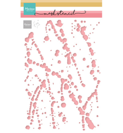 PS8157 Marianne Design Stencil Tiny's spilled paint