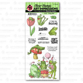 623338 Art Impressions Funny Farm Clear Stamps Frog