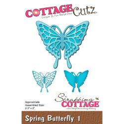 303311 CottageCutz Elites Die Spring Butterfly 1, 2.3"X2"