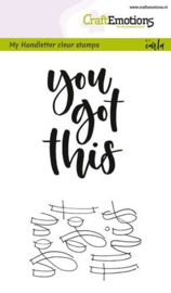 130501/1805 CraftEmotions clearstamps A6 - handletter - you got this
