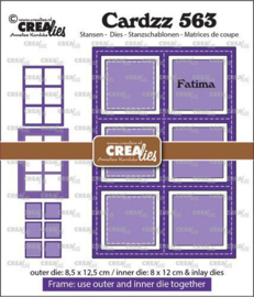 CLCZ563 Crealies Cardzz Frame & Inlay Fatima 6x vierkant