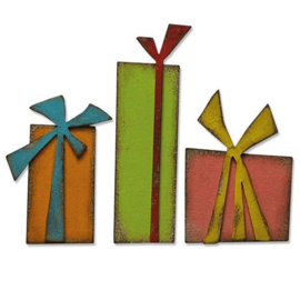 664973 Sizzix Bigz Die Gift Wrap Tim Holtz