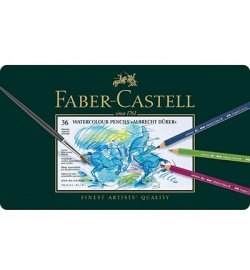 117536 Faber Castell Albrecht Dürer set FC Aquarel Metalen etui a 36st.