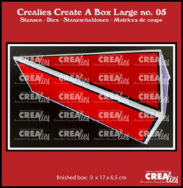 CCABL05 Crealies Create A Box Large Taartpunt groot