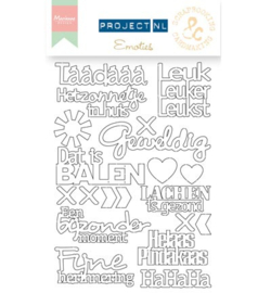 PL3503 Marianne Design Project NL Chipboard-Emoties