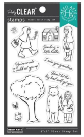 660598 Hero Arts Clear Stamps Little Red Riding Hood 4"X6"