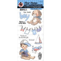6052243Art Impressions Baby Clear Stamps Baby Boy