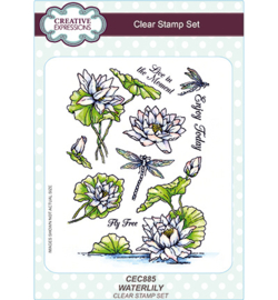 CEC885 Creative Expressions Stempel Waterlily