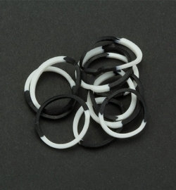 45057 - Band-it - Elastieken White/Black 600pcs