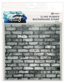HUR87137 Simon Hurley create. Background Stamp 6x6 Inch Brick