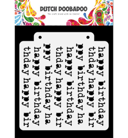 470.784.112 Dutch DooBaDoo Mask Art Happy Birthday