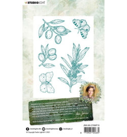 JMA-NA-STAMP19 JMA Clear Stamp Olive branches New Awakening nr.19