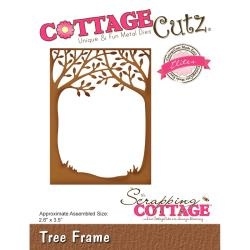444054 CottageCutz Elites Die Tree Frame, 2.6"X3.5"