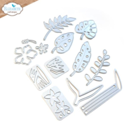 EC2129 Elizabeth Craft Designs Jungle Party Dies Jungle Leaves