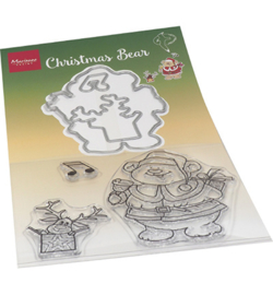 HT1658 Marianne Design Stamp + die set Hetty's Christmas bear