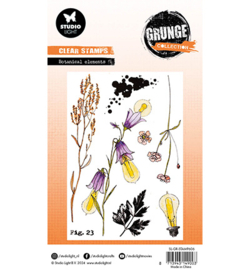 SL-GR-STAMP606 Botanical elements Grunge Collection nr.606