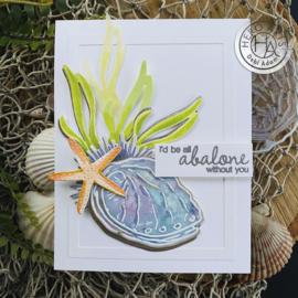 656499 Hero Arts Color Layering Clear Stamps Abalone 4"X6"