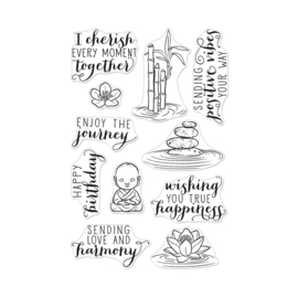 627043 Hero Arts Clear Stamps Tranquility 4"X6"