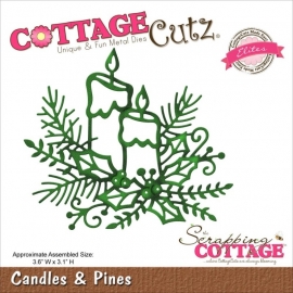 118609 CottageCutz Elites Die Candles & Pines