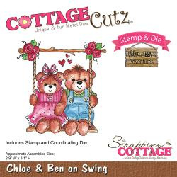 465471 CottageCutz Stamp & Die Set Ben On Swing