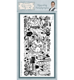 SYR012 Creative Expressions Rubber Stamp Masculine Paraphenalia