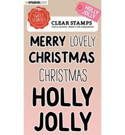 SL-SS-STAMP294 - Quotes large Holly jolly Sweet Stories nr.294