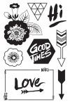 394798 Basic Grey Highline Cling Stamps By Hero Arts Life Is Good