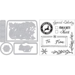 663151 Sizzix Framelits Die & Stamp Set Envelope Liners By Katelyn Lizardi 7/Pkg