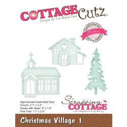 540414 CottageCutz Elites Die Christmas Village 1 1.1" To 2.4"