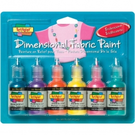 359459 Scribbles 3D Fabric Paint Iridescent