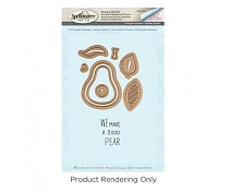 SDS-050 Spellbinders The Pearfect Avocado Stamp And Die Set