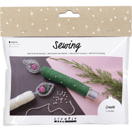 977716 Creativ Company Mini Hobbyset Naaien, Blijvende kaarsen