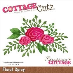 529693 CottageCutz Die Floral Spray, 3.5"X2.3"