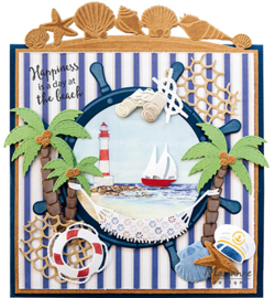 CR1553 Marianne Design Craftables Punch die boats