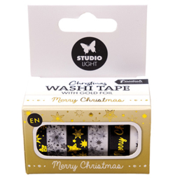 SL-ES-WASH22 - Washi tape Black/white - EN - Gold Essentials nr.22