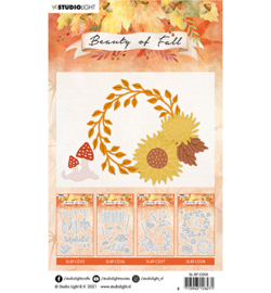 SL-BF-CD58 StudioLight Cutting Die Wreath of leaves Beauty of Fall nr.58