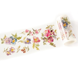 241024 Pinkfresh Studio Washi Tape Artsy Floral 4"X10m