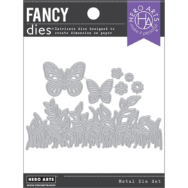 704434 Hero Arts Fancy Dies Butterfly Foliage