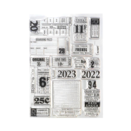 EC-CS292 Elizabeth Craft Clear Stamps Tickets