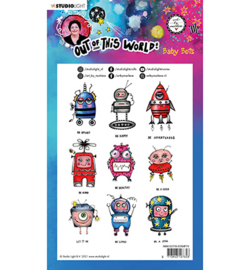 ABM-OOTW-STAMP74 - ABM Clear Stamp Baby Bots Out Of This World nr.74