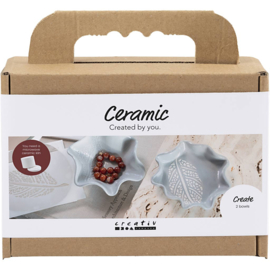 977885 Creativ Company Mini hobbyset keramiek, lichtgrijs