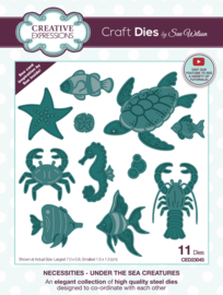 CED23045 Creative Expressions Sue Wilson Craft Die Necessities Under The Sea Creatures