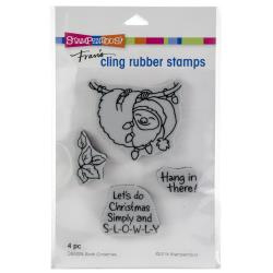252107 Stampendous Cling Stamp Sloth Christmas