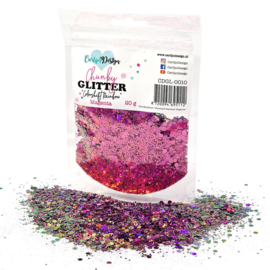 CDGL-0010 Chunky Glitter Colorshift Rainbow Magenta 20g