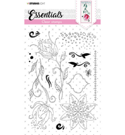 SL-ES-STAMP119 Clear Stamp Quirky long flowers Essentials nr.119