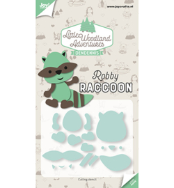 6002/3130 Snijstencil Dendennis Robby Raccoon