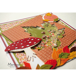 CR1664 Marianne Design craftables Tiny's Maple leaf