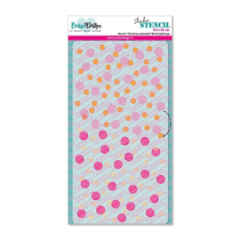 CDSC-0017 CarlijnDesign Stencil Slimline Polkadots