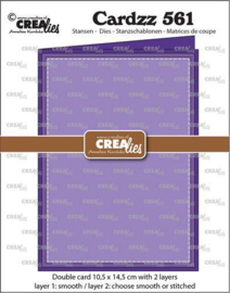 CLCZ561 Crealies Cardzz Dubbele kaart 10,5x14,5 cm