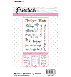 SL-ES-STAMP178 Sentiments/Wishes Thanks Essentials nr.178